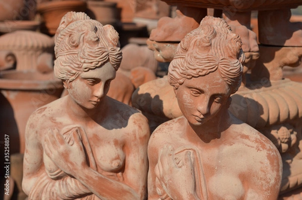 Fototapeta statue di terracotta