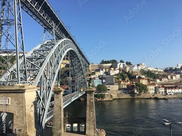 Obraz Grande angular da ponte D. Luís I no Porto