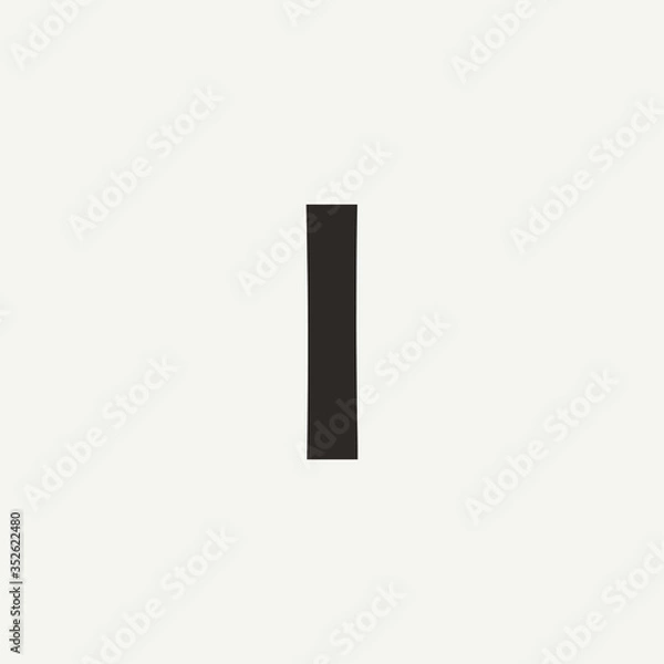 Obraz L monogram. Abstract letter L logo design. Filled creative symbol. Logo branding. Universal vector icon - Vector