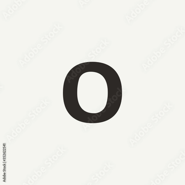 Obraz O monogram. Abstract letter O logo design. Filled creative symbol. Logo branding. Universal vector icon - Vector