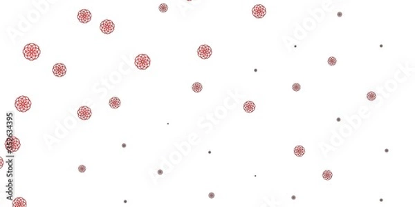 Fototapeta Light Orange vector texture with memphis shapes.