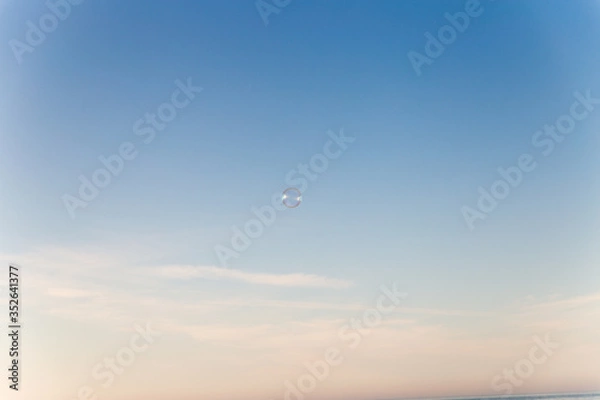 Obraz soap bubble in the blue sky