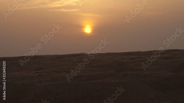 Obraz sunset at the desert