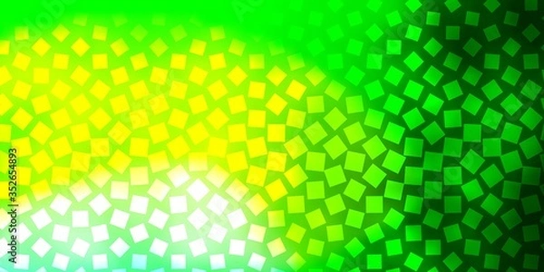 Obraz Light Green vector template with rectangles. Modern design with rectangles in abstract style. Best design for your ad, poster, banner.