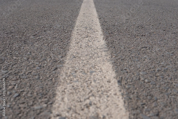 Obraz asphalt road with lines