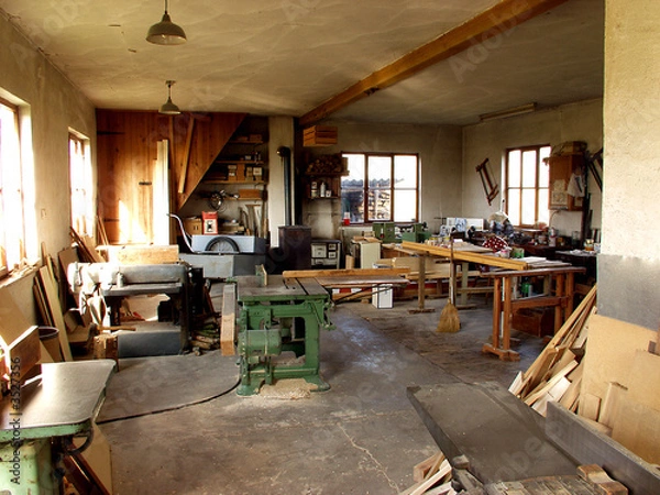 Obraz Schreinerwerkstatt