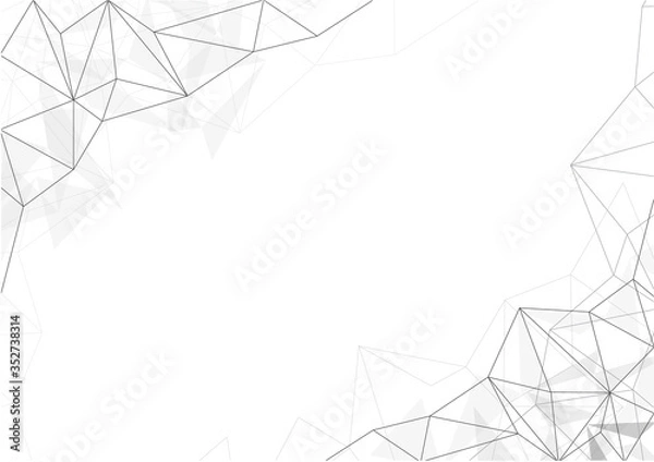 Fototapeta vector polygon background abstract technology communication data Science