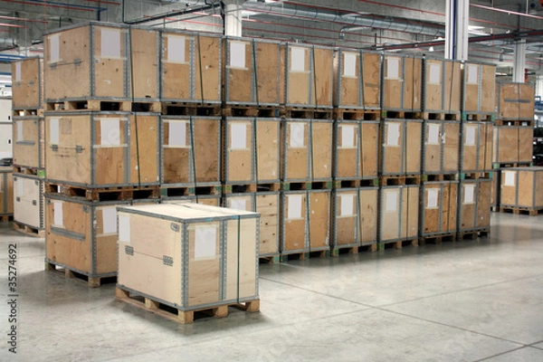 Fototapeta Crates
