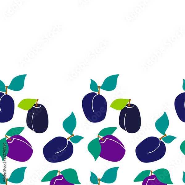 Obraz fruit design with plums