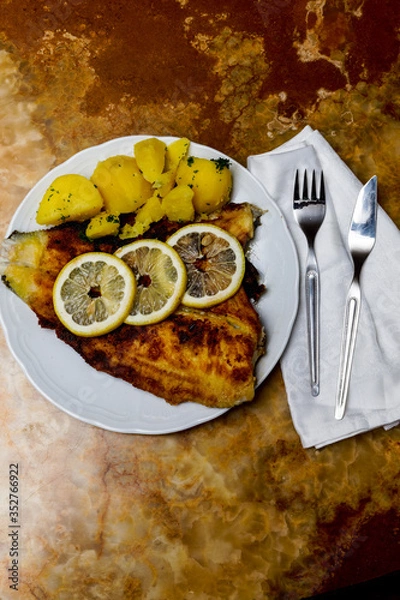 Obraz Schollenfilet, Plaice Fillet