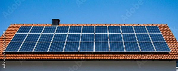 Obraz Green energy from a Photovoltaics