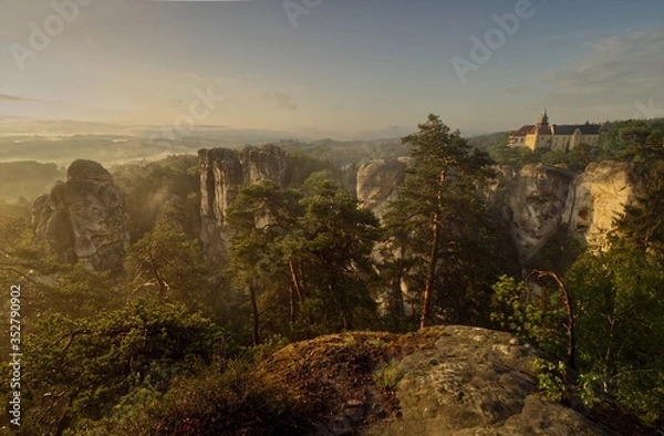 Obraz sunset in the mountains