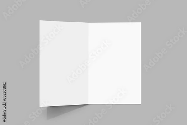 Obraz Square Bi-Fold / Half-Fold Brochure Mock-Up