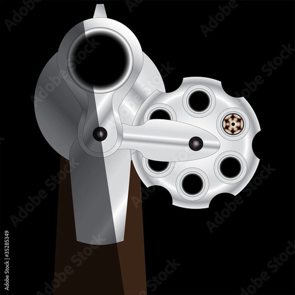 Obraz russian roulette revolver