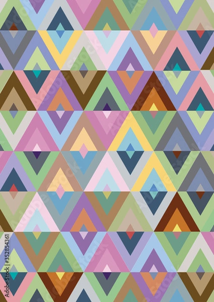 Fototapeta abstract geometric triangle background graphic for book cover, pattern, template or wallpaper