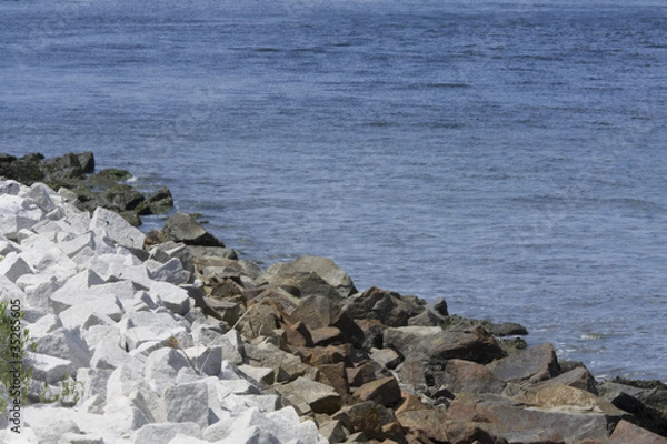 Fototapeta chanel riprap