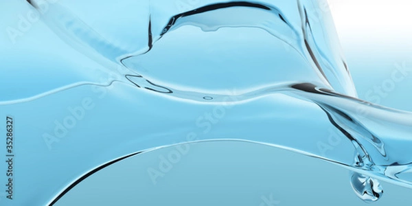 Obraz Water Flowing Blue BG
