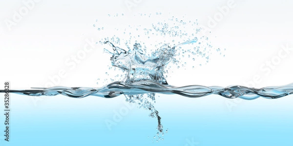 Obraz Water Surface Splash BG