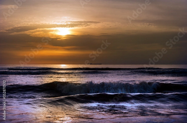 Obraz sunset over the Atlantic ocean