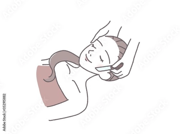 Obraz 顔剃り　フェイシャル　ブライダルシェービング