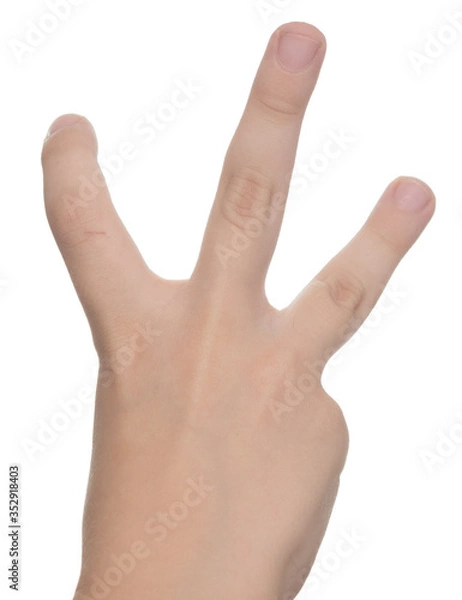 Fototapeta Child hand