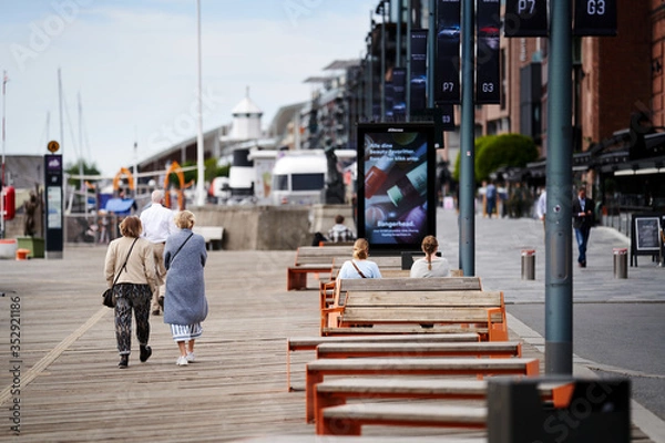 Obraz Covid 19 really changes the town of oslo