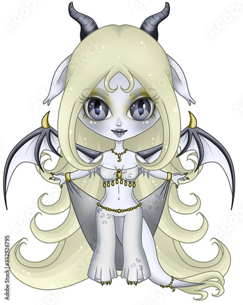 Obraz Chibi White Dragon