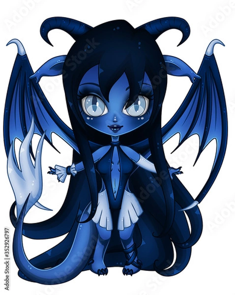 Obraz Chibi Blue Dragon