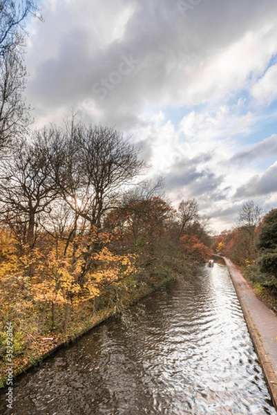 Obraz river in autumn
