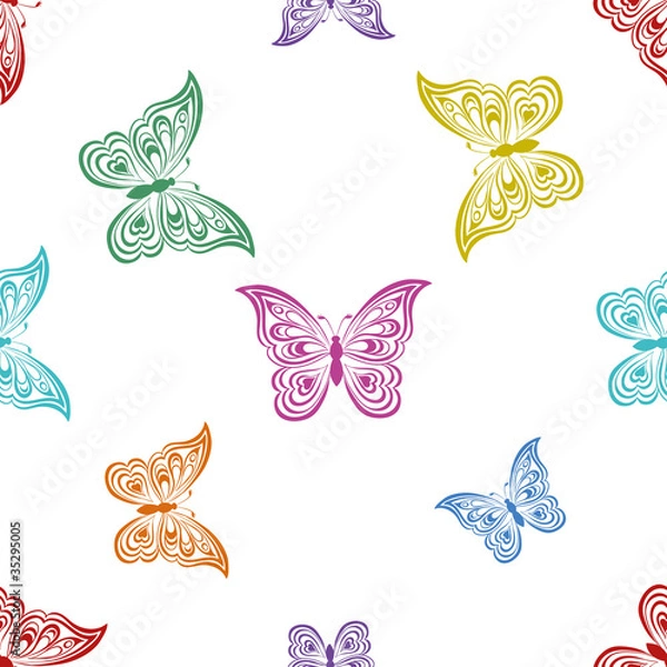Fototapeta Background, butterflies