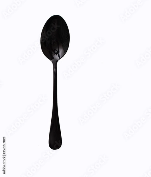 Obraz 
metal black spoon