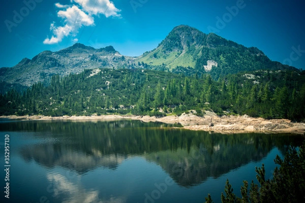 Obraz mountain lake reflection