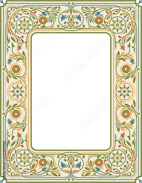 Obraz Victorian Floral Frame