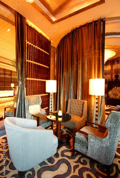 Obraz Modern interior of a cafe