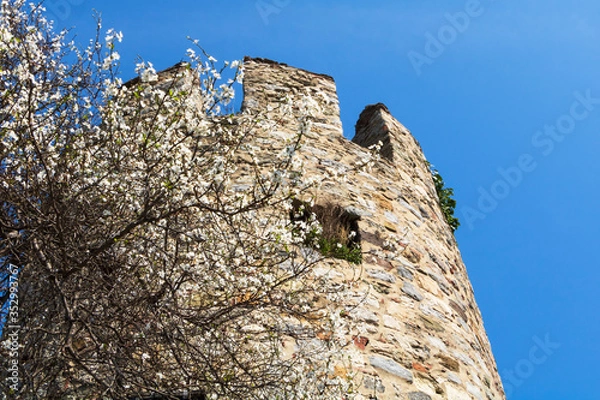 Fototapeta Anadoluhisari is a medieval fortress on the Anatolian side of the Bosporus. Istanbul, Turkey