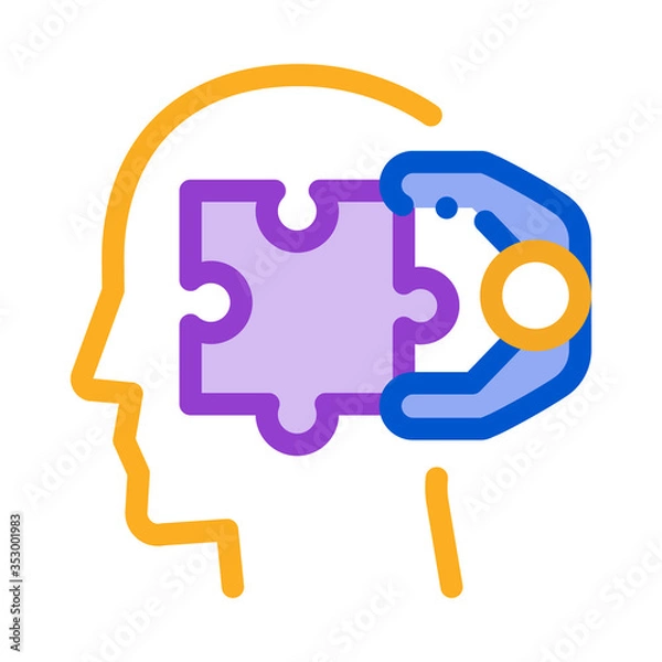 Fototapeta human search engine optimization icon vector. human search engine optimization sign. isolated contour symbol illustration