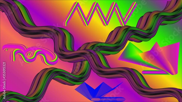 Obraz abstract colorful background with lines