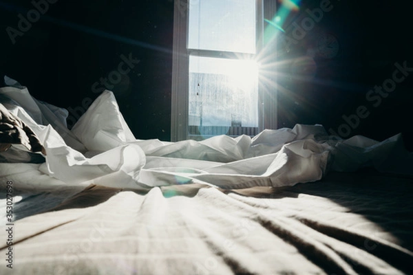 Obraz Bedroom gainst the sun light.