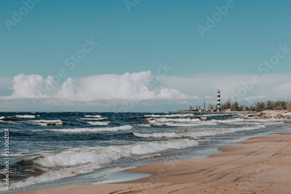 Fototapeta waves on the beach