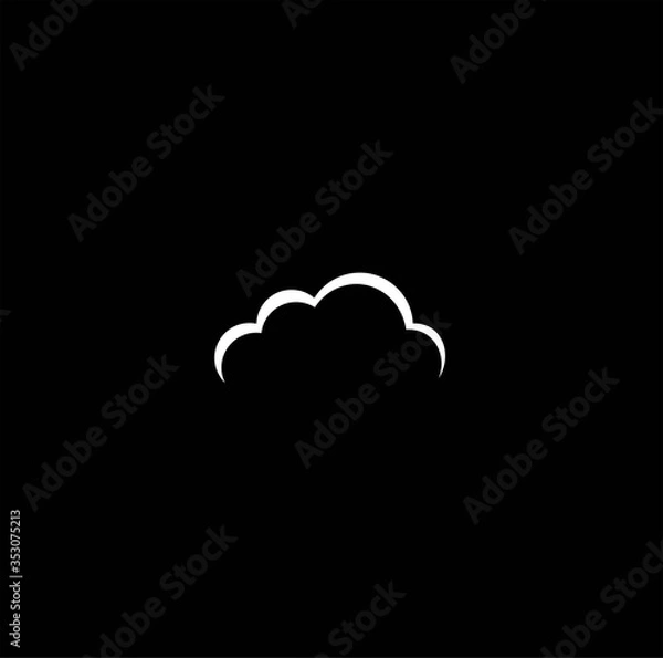 Obraz  cloud logo design vector image , logo cloud icon  , image cloud logo 