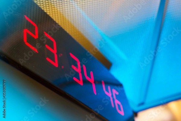 Obraz Digital clock on the wall