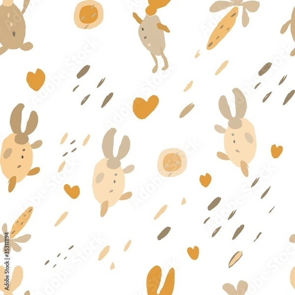 Obraz Pattern with rabbits 