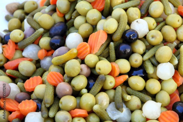 Obraz Pickled vegetables appetizer Spain