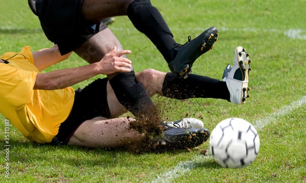Obraz walczyć w piłce nożnej