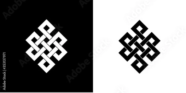 Obraz Celtic Irish patterns and braids - vector