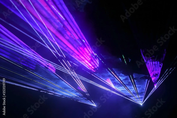 Obraz Colorful laser show