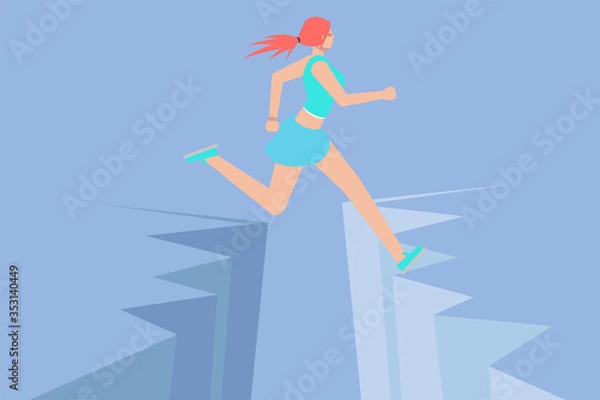Fototapeta Vector illustration. Modern Flat design people and Business concept for Smart Workout, easy to use and highly customizable. Modern vector illustration concept, isolated on white background.