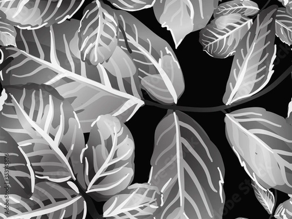 Fototapeta Leaves Seamless Pattern.