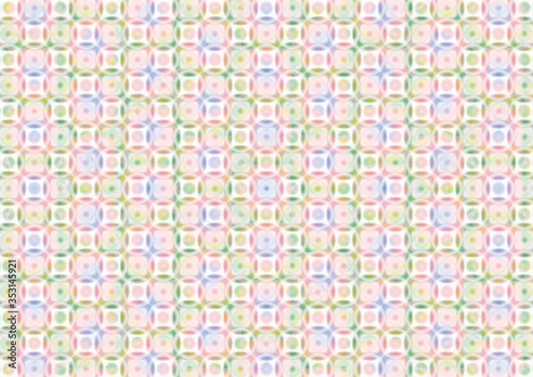 Fototapeta 明るい色合いの幾何学模様