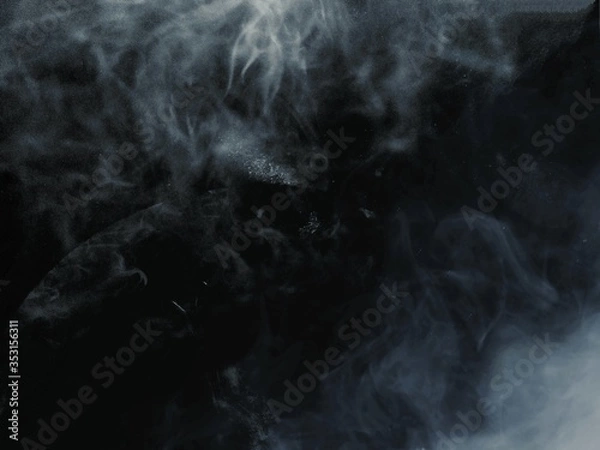 Obraz white smoke on dark background